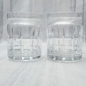 Royal Brierley Fine Cut-Crystal Jam Jars Set of 2